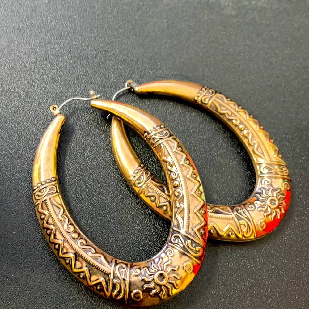 Beautiful hoop earrings